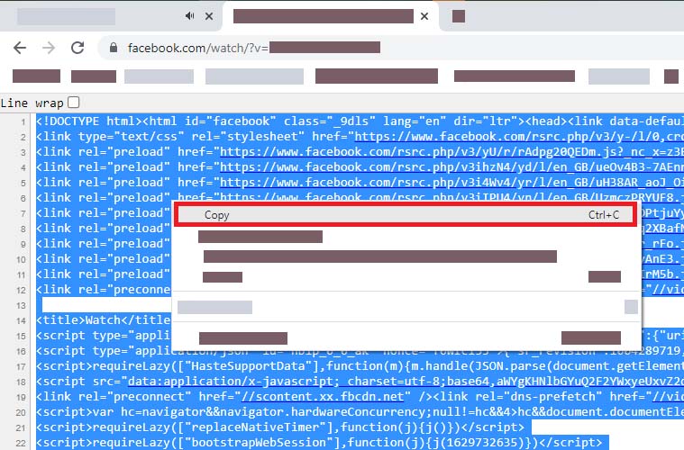 Copy the source code